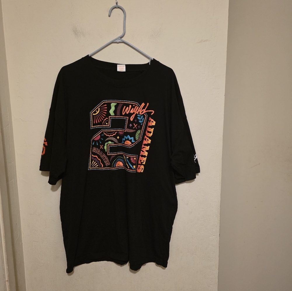 SF Black Willy Adames   Graphic T-Shirt with Colorful Design Size XL